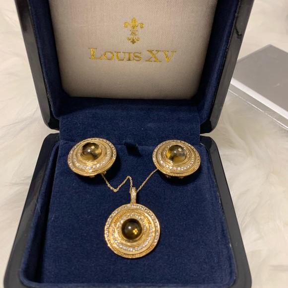 LOUIS XV Earrings and Necklace set - Picture 2 of 12
